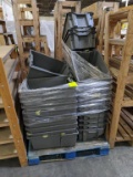 Pallet of plastic totes