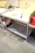 4’ Stainless Table W/ Polyboard