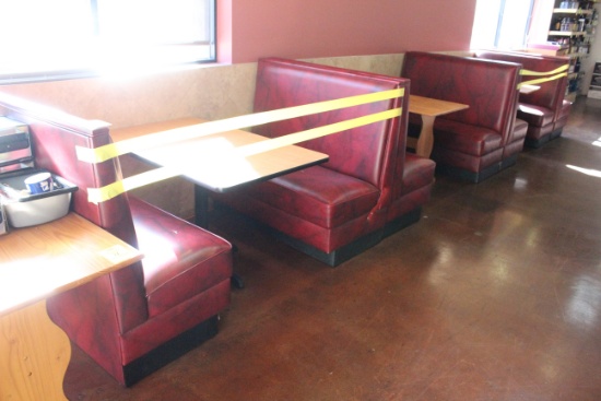 Booth Seats W/ Tables