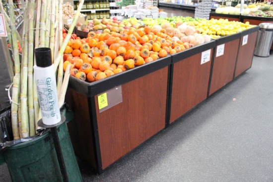 3 x 3’ Dry Produce Merchandisers