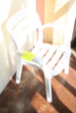 White Plastic Arm Chair