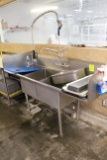 Stainless Steel Two Compartment Sink