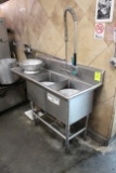 Stainless Steel Two Compartment Sink