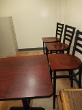 Tables Chairs And File Cabinet