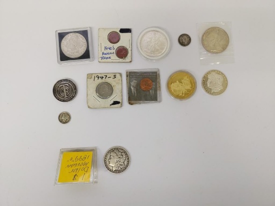 Group of antique coins
