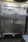 True Two Door Stainless Freezer