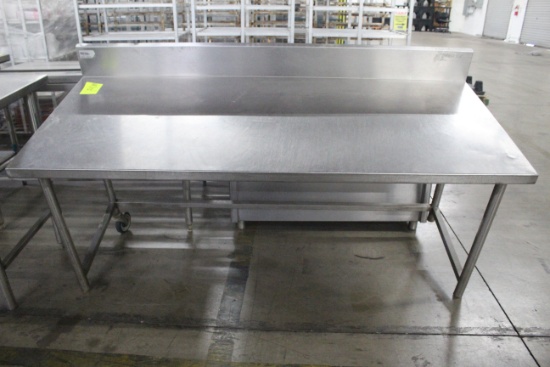 6' Stainless Table W/ One Caster