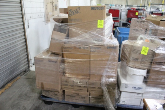 Pallet Of Scott Napkins And Cart Wipes