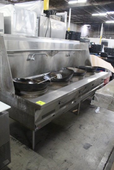 110" Natural Gas Wok Table
