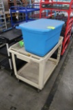 Plastic Cart W/ Plastic Tote