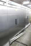 True Three Door Stainless Freezer