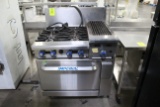 Imperial Oven W/ 4 Burner And Charbroiler