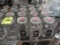 glass dry storage jars w/ lids