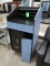 wooden receiving desk, w/ file cabinet