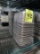 stainless pans, 1/4 size x 6