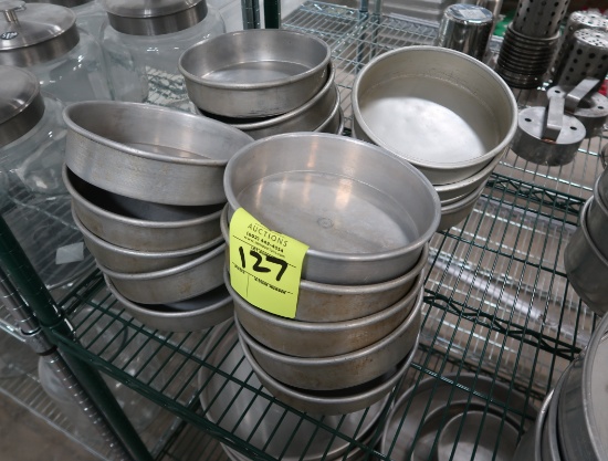 aluminum cake pans, 8" dia x 2"