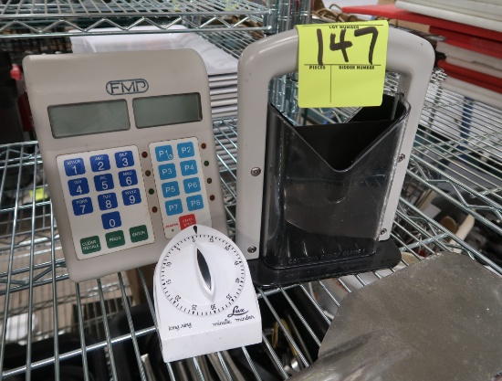 2) timers & bagel cutter