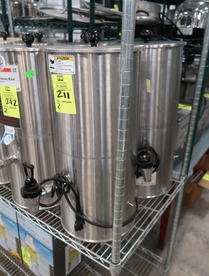 stainless heated honey or maple syrup dispensers, electric