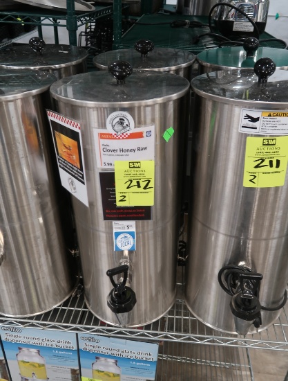 stainless heated honey or maple syrup dispensers, electric