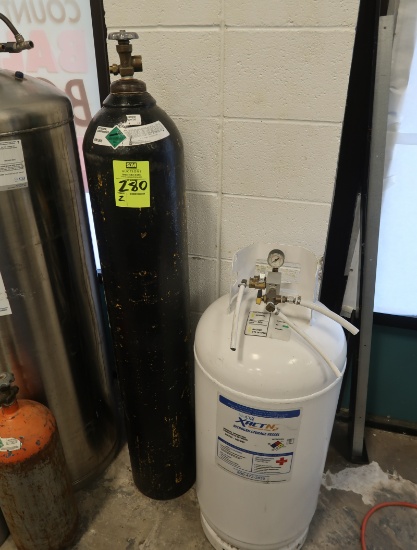compressed nitrogen tanks