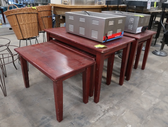 nesting wooden tables