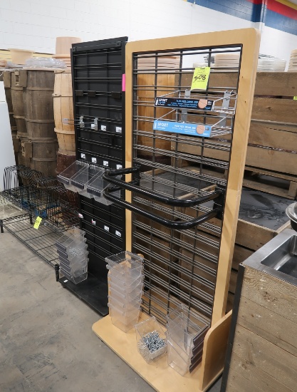 hanging product merchandising racks