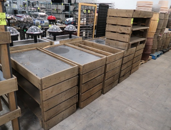 dry produce merchandising tables