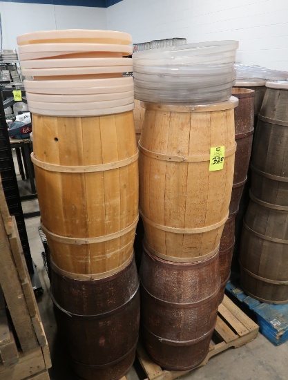 pallet of bulk barrels