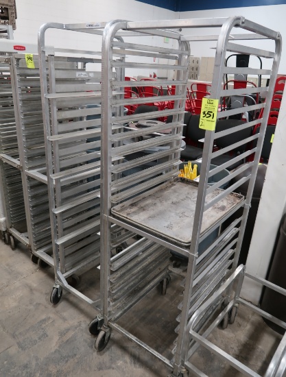 aluminum carts, for 16"w pans & 18" w sheet pans