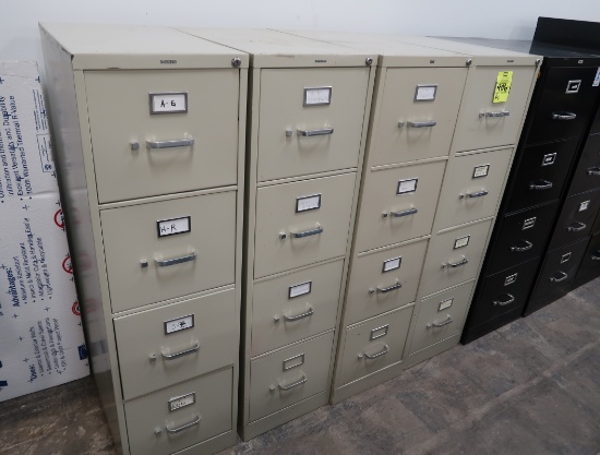 Hon 4-drawer file cabinets, letter size