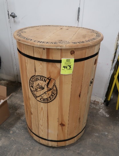 Wisconsin Cheese wooden barrel