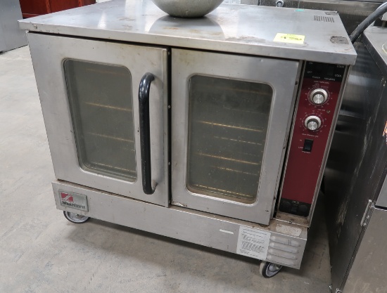 Southbend convection oven, on casters