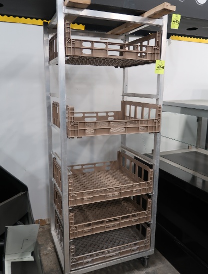 aluminum bread rack w/ trays