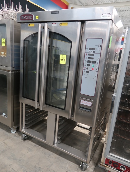 2013 Baxter mini-rack oven, on stand
