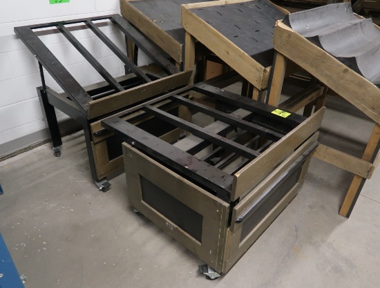 adjustable angle dry produce tables