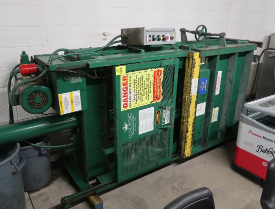 Load King vertical cardboard baler, 48"