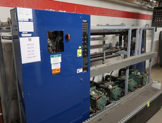 2013 Hill Phoenix compressor rack w/ 4) Bitzer compressors