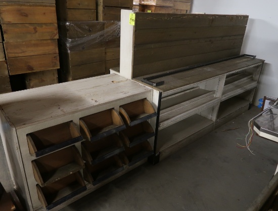 wooden merchandising cabinets
