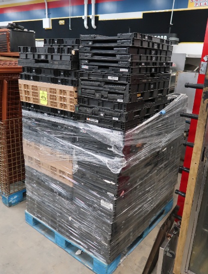 pallet of collapsable plastic containers