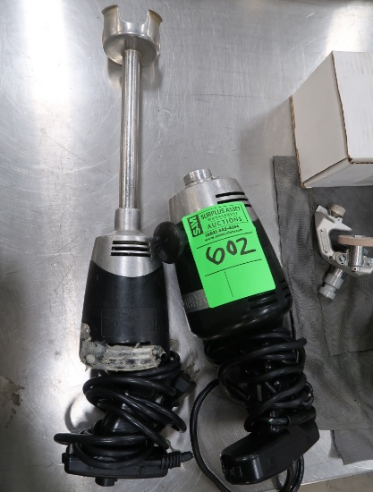 2) Waring immersion blenders, one missing blades