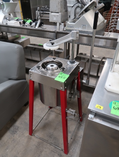 pineapple corer, on stand