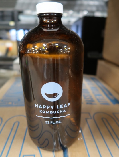 32 oz glass bottles, approx 14