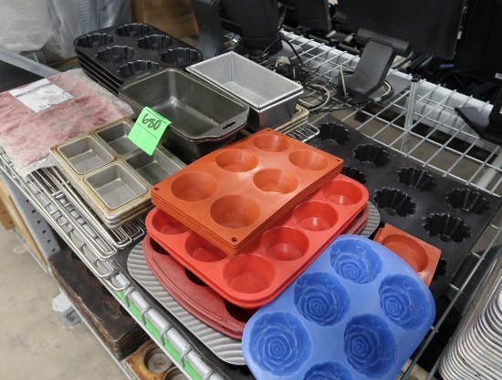 silicone & metal molds, loaf pans, & cooling racks