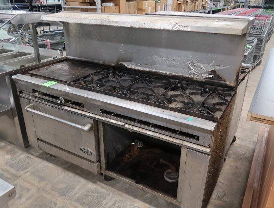 DCS 8-burner stove w/ griddle & oven