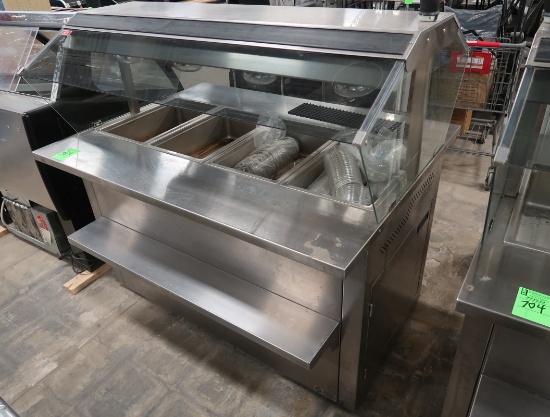 Atlantic Foods hot bar, w/ sneeze guard