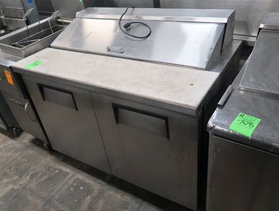 True refrigerated prep table, 48"