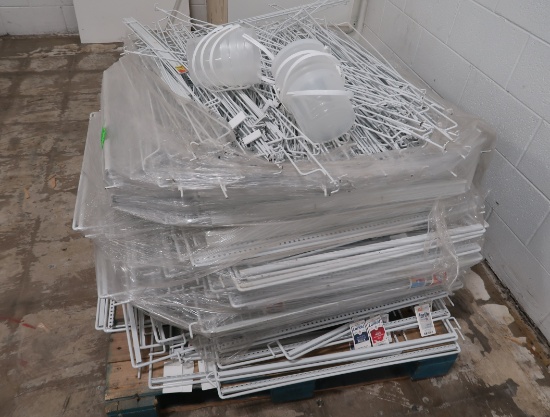 pallet of wire shelves & dividers