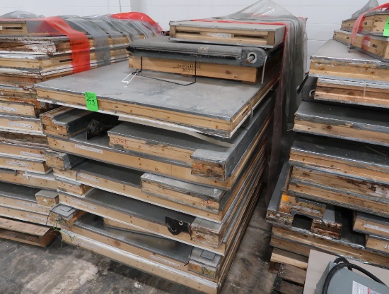 walk-in panel stack, plus 2) 34" crash doors, plus strip curtains