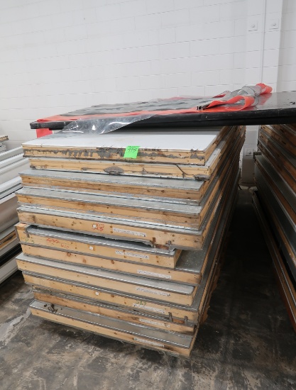 walk-in panel stack, plus strip curtains, plus 2) case ends