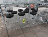 glass jars w/ lids, 2 gal